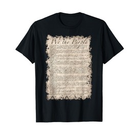 Bill of Rights US Constitution on sepia parchment paper T-Shirt