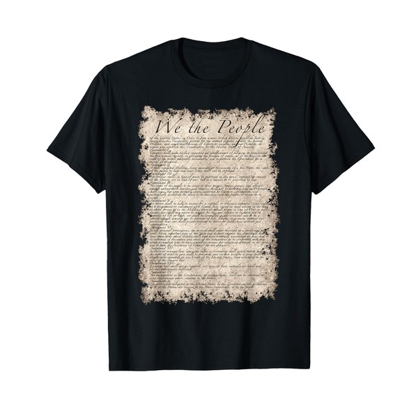 Bill of Rights US Constitution on sepia parchment paper T-Shirt