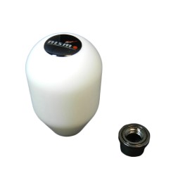 SESHOP M10X1.25 WHITE DELRIN TEFLON LIGHT WEIGHT RACE SHIFT KNOB FOR NISSAN 180SX 240SX