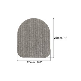 sourcing map Gloves Touch Screen Sticker Ultra High Sensitivity Flexible Carbon Fibre Ultra-Thin Sticker for Gloves Pack of 24