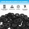 PATIKIL 20 Pcs Flat Rubber Washers 0.39" ID 0.75" OD