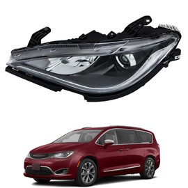 labwork 1PC Headlight Assembly Black Housing Replacement for Pacifica 2017-2020 HID with DRL Driver Side LH 68370847AD