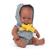 Babypuppe afrikanischer Junge 21cm-31143, Braun