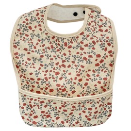 Ufa Meal Apron, Supervised by Nursery Teacher, Soft Material, Nursery School, 3D Pocket, Machine Washable, Name Tag Included, Hataku Karuma
