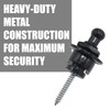 Soundspire 4-Pack Guitar Strap Locks, Heavy Duty Metal Security System