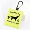 PWHAOO Therapy Dog Hang Tag Dog Alert Hanging Patches Therapy