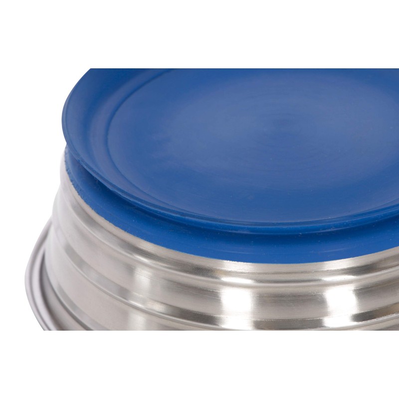 Kerbl Pet St. Steel Dog Bowl, 1900 ml with suction