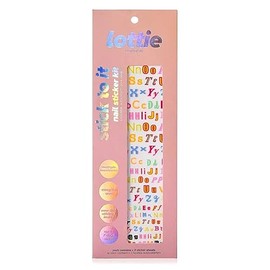 Lottie London Stick to it - Alphabet, Nail Sticker Kit, Nail Art Stickers