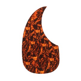 MECCANIXITY Acoustic Guitar Pickguard Fit 41 Inch Self Adhesive Left Handed Acoustic-Electric Guitar Parts Water Drop Shape Brown