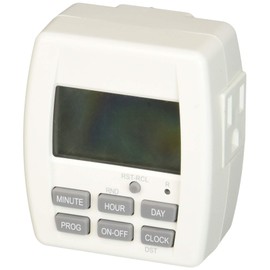 Woods 59889WD Indoor 7-Day Plug-In Digital Timer; White