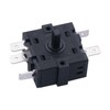 Taiss 2PCS Rotary Switch 125/250VAC 16A 4 Position 3 Speed