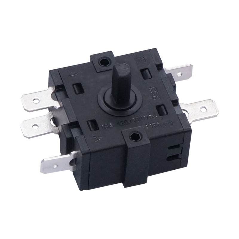 Taiss 2PCS Rotary Switch 125/250VAC 16A 4 Position 3 Speed