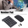 Numeric Keypad, Mini 2.4G 18 Keys 1200 DPI Number Keyboard,