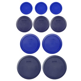 Pyrex (2) 7402-PC 6/7 Cup Blue (2) 7201-PC 4 Cup Cadet Blue (3) 7200-PC 2 Cup Blue (3) 7202-PC 1 Cup Cadet Blue Replacement Food Storage Lids