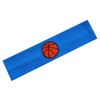 Cotton Basketball Patch Stretch Headband (Dark Turquoise)