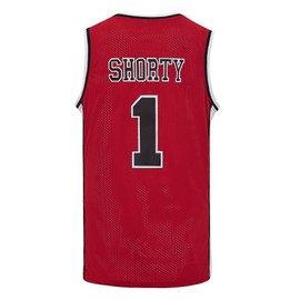 Mens Basketball Jersey #1 Fredro Shorty Sunset Park 90s Hiphop Party Clothing S-3XL (US, Alpha, X-Large, Regular, Regular, Red)