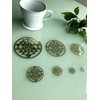 RELIGHT Shri Yantra Sticker Sticker Metal Sacred Geometric Orgonite Decor
