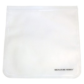 Signature Series Gallon XL 100% Food Grade Silicone Reusable Sous Vide and Storage Sandwich Bag, Clear | Plastic Free Snack Lunch Bag | Cook, Store, Sous Vide, or Freeze | Leakproof, Dishwasher-Safe, Eco-friendly, Non-Toxic, Microwave Safe (1, Gallon)