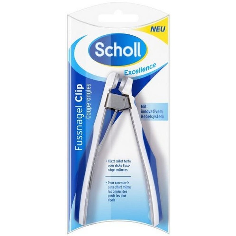 Scholl Fußnagel-Clip, Nagelclip, auch bei harten oder dicken Fußnägeln, 1er