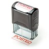 SIRDAS Self Inking Rubber Stamp, Refillable Red Ink Preinstalled -