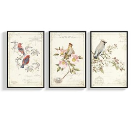 SIGNFORD 3 Piece Canvas Wall Art for Living Room, Bedroom Bird Framed Canvas Prints for Home Decoration Ready to Hang - 16"x24"x3 Panels