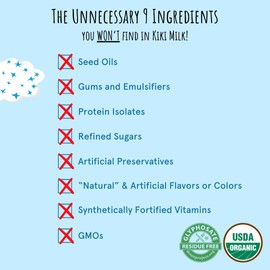 Kiki Milk Plant Based Milk - The Sample Kit - 1x Chocolate Milk 32oz, 1x Unsweetened 32oz & 1x Organic Original Kiki Milk 32oz - Calcium & Magnesium Source - Gluten, Gum, GMO, Dairy, Soy & Glyphosate Free - Shelf Stable