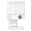 Cereal Dispenser 17.5oz Capacity Single Grid Grain Dispenser Transparent Plastic