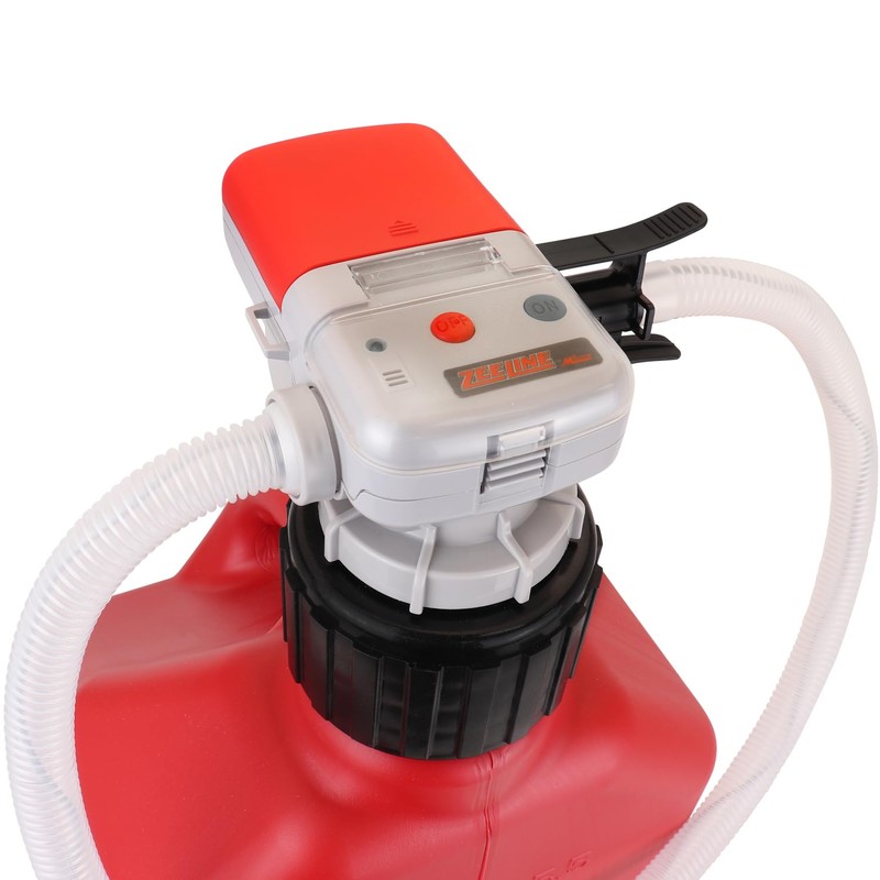 Zeeline XL Battery-Powered Fuel Transfer Pump, 52" Hose, 2.4GPM Flow