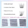 Lash Clusters Wispy Eyelash Clusters Natural CC-Curly Cluster Lashes zanlufly