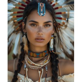 Professional 8x10 Photos: Beautiful Native American Woman Art Quality  99068203