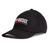 Diesel 00SIIQ0BAUI 02 Men's Cap, Vintage Logo Cap, Black, 900