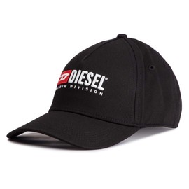 Diesel 00SIIQ0BAUI 02 Men's Cap, Vintage Logo Cap, Black, 900