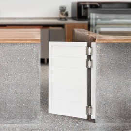 Swinging Doors Cafe Doors, Pine Wood Saloon Door with Hinges, Interior Wood Cafe Door for Cafes, Shopping Malls, Restaurants, Bars, Kitchens(White, 23.6x35.4in)