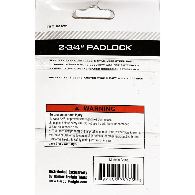 Bunker Hill Security 2-3/4" Circular Padlock