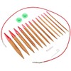 Circular Knitting Needles Ring Set Interchangeable Carbonized Bamboo Needles Set