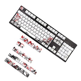 Operitacx 1 Set Beautiful Replacement Keycaps Set for Mechanical Keyboards Original Height Durable Dye Sublimated Design Easy Installation Accessory for Custom Keyboards