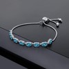 Gem Stone King - Pulsera de tenis de 8 piedras