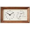 Lemnos Lemnos Wall Mounted Thermometer/Hygrometer, FRAME LC13-14 BW Frame, Brown,