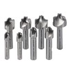 Jerax tools Corner Rounding End Mill Set, H.S.S. 8 Pcs