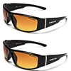 HD Anti-Glare Driving Glasses X-Loop 2 PACK, Black, 5.5W x