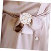 DOITOOL 2PCS Floral Pearl Scarf Ring Clip Elegant Shawl Brooch