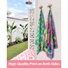 Microfiber Beach Towels, Double-Sided 71"X32" Large, Thin, Lightweight, Sand Free,