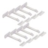 Dreambaby Adhesive Safety Latches for Drawers & Cabinets, White, 8