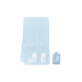 Sea Breeze Cool Towel, Kids, Kids, UV Protection, Cooling Sensation, Light Blue, Small