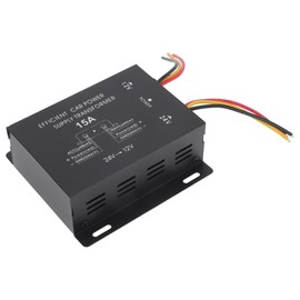 TUCKBOLD Trucks 24V Step Down to 12V Car Power Supply Module 15A Compatible | Power Supply Converter Black 1 Pcs