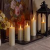 Yeelida Acrylic Flameless Flickering Candles with Remote Control and Timer,