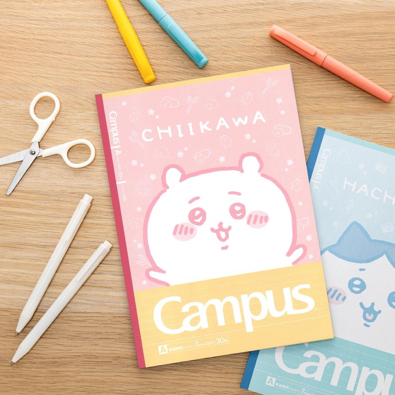 Sunstar Stationery S2691620 Chiikawa Notebook, Campus Note Dot, A Ruled,