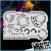 Wraith SprayWorks Tech Maker #2 - Reusable Airbrush Stencil Template