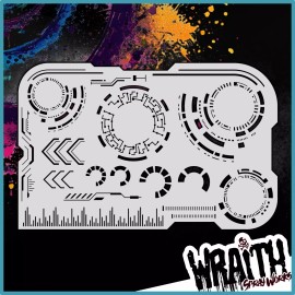 Wraith SprayWorks Tech Maker #2 - Reusable Airbrush Stencil Template