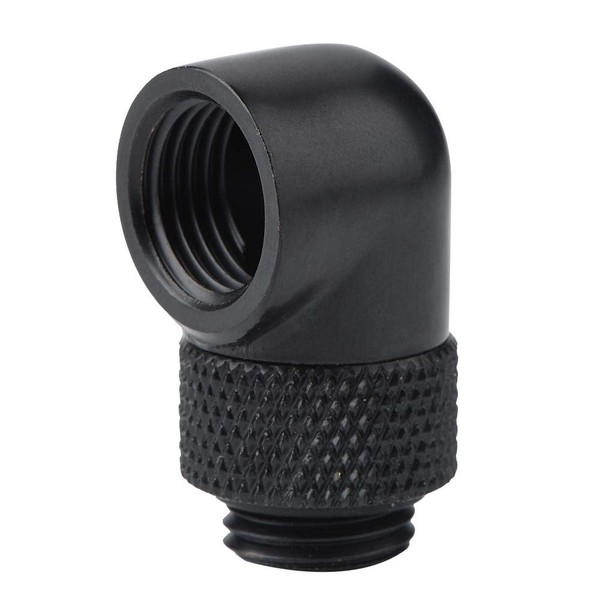 ASHATA Water Cooling Fitting,Tube Fitting 90 Degree Angle Rotary Tube